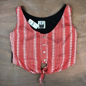 LF Furst Of A Kind Reworked Vintage Crop Top NWT